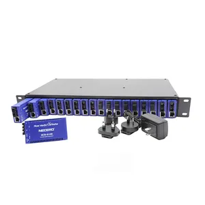 Commutateur à Fiber Optique par Necero Offre Spéciale 16 ports Usine FTTX Boîtier EN MÉTAL Support SC, FC Etc 20km d'intérieur Seulement CN;GUA 12.