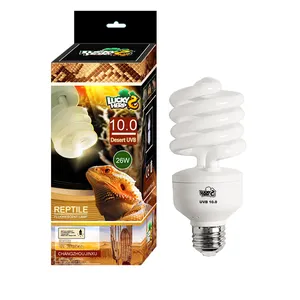 uva uvb 10.0 compact lamp/light/bulb d3 conversion for desert reptiles 26w