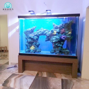 <span class=keywords><strong>Aquarium</strong></span> de poissons d'eau douce de <span class=keywords><strong>200</strong></span> gallons, décorations transparentes certifiées personnalisées, grand réservoir - Product Image 4