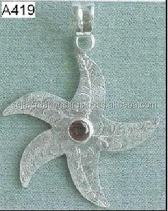 จี้รูปดาวตะวันออกขนาดเล็กดีไซน์ประณีตสำหรับจี้ของขวัญและเครื่องราง - Product Image 1