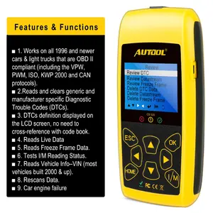 Ban đầu AUTOOL CS520 Auto Code Reader Phổ Scan Công Cụ Nâng Cấp Trực Tuyến OBD Xe Công Cụ Chẩn Đoán