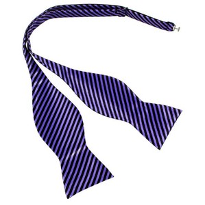 Papillon da uomo classico fatto a mano a pois per festa nuziale con papillon in seta - Product Image 4