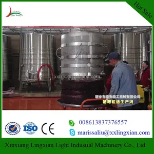 Lingxian vino de uva de acero inoxidable máquina de exprimir, prensa hidráulica de uva