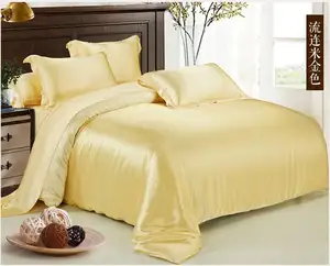 Juego de Ropa de Cama de Lujo al por Mayor de Alta Calidad, 100% Seda de Morera, Sábana Plana y Funda de Edredón - Product Image 3