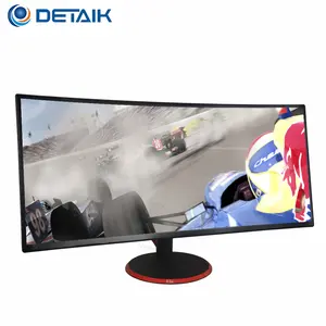Ultra Dünne Kostenloser Sync 5ms Computer Gaming Monitor 35 Zoll 2K Auflösung Gebogene Gaming PC Monitor 75Hz
