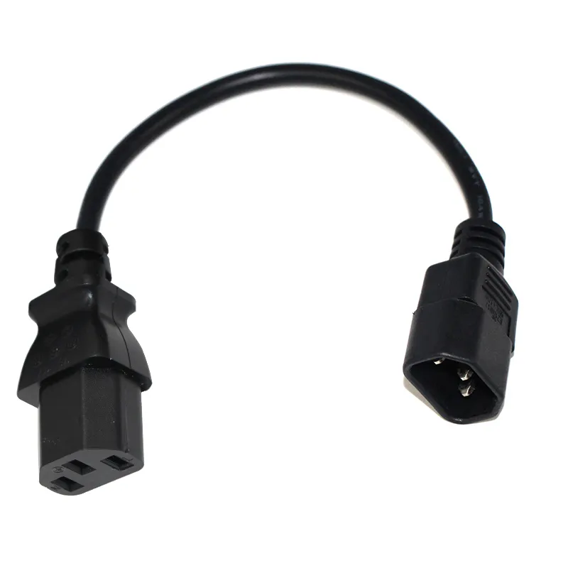 10a 250V 1.8M 3*0.75มม.C14ถึง C13สายไฟ IEC C13ชาย C14หญิง power Extension Cable