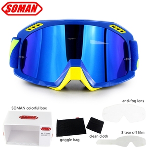 <span class=keywords><strong>Gafas</strong></span> de Motocross TPU para Motocicleta, <span class=keywords><strong>Gafas</strong></span> Todoterreno con Láminas Desprendibles y Lente Adicional Soman SM15 - Product Image 6