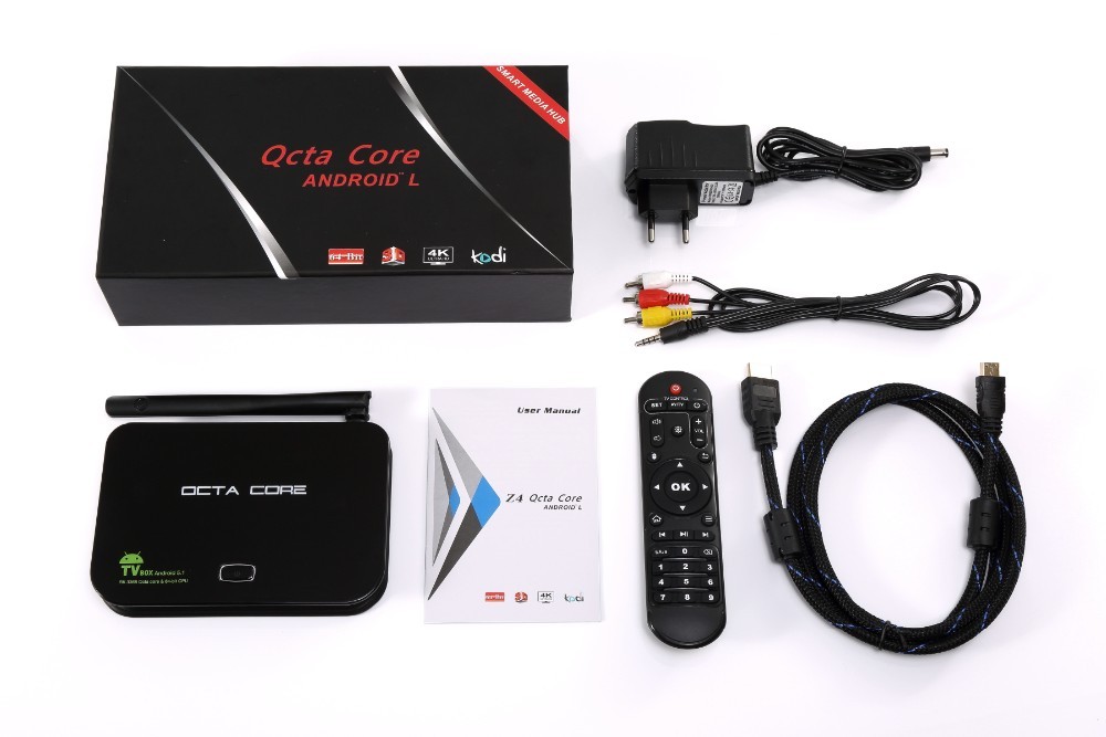 Android 5.1 Z4 Octa Core Smart 4 K TV Box 2G + 16 GB Kodi XBMC WIFI + Clavier