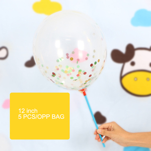 Ballons géants en Latex Transparent, 36 pouces, 1 pièce, <span class=keywords><strong>confettis</strong></span> transparents pour décorations de mariage - Product Image 4