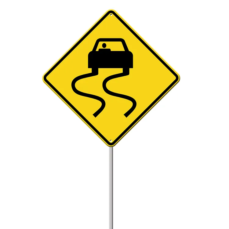 Panneau d'avertissement réfléchissant en aluminium sur mesure, panneau de sécurité routière, panneau d'avertissement