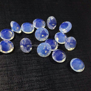 12mm ronda especial color fuego ópalo piedra de cristal <span class=keywords><strong>blanco</strong></span> - Product Image 1
