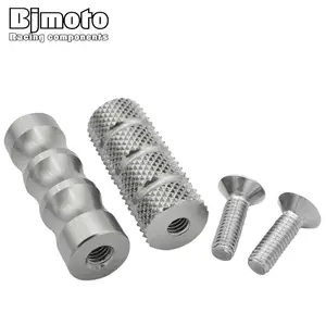 BJMOTO Set Tuas Rem Sepeda Motor 6Mm M6, Set Pijakan Kaki Pijakan Kaki Belakang Motor