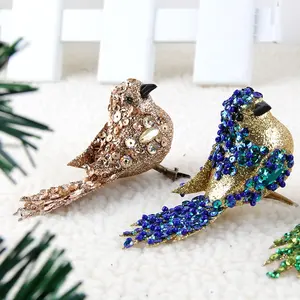 Đông quan handmade Giáng Sinh tree bird đồ trang trí cây giáng sinh trang trí cho siêu thị