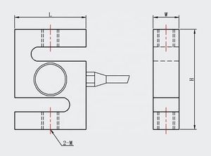 Độ Chính Xác Cao Căng Thẳng Và Nén S Loại <span class=keywords><strong>Load</strong></span> Cell Cân Cảm Biến - Product Image 5