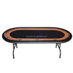 84英寸豪华椭圆形折叠式德州扑克扑克桌出售