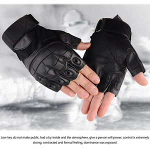 Black and brown leather <span class=keywords><strong>gloves</strong></span> <span class=keywords><strong>riot</strong></span> gear - Product Image 3
