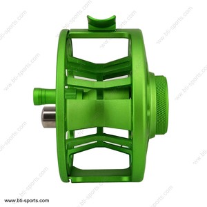 Mejor Valor CNC grande de aluminio de arbor trucha de agua dulce matt mosca verde carrete de pesca (CNC-I-FLK)(B05) - Product Image 3