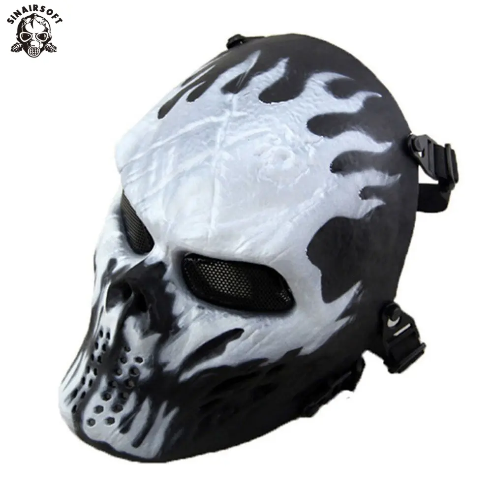 SINAIRSOFT Halloween M06 Skull Mask For wargame Horror Full Face Skeleton Mask Tactical Full Face Mask