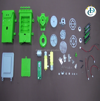 Kit de Juguetes Robot Electrónico Aspiradora en Forma de Cubo de Basura para Armar