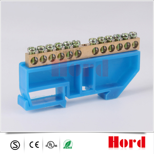 Bloques de Terminales Conectores <span class=keywords><strong>Rap</strong></span>ídos de Cobre Amarillo Tornillos Bar con Azúl y Amarillo <span class=keywords><strong>Base</strong></span> - Product Image 4
