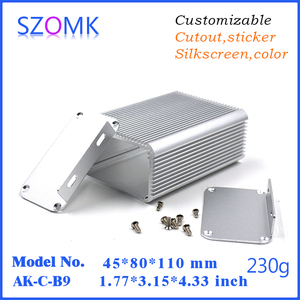 กล่องอะลูมิเนียม SZOMK สำหรับโครงการอิเล็กทรอนิกส์ กล่องควบคุม <span class=keywords><strong>DIY</strong></span> รุ่น AK-C-B9 ขนาด 45*80*ฟรี - Product Image 2