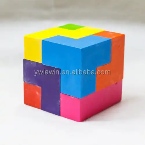 Conjunto de blocos empilháveis quadrados