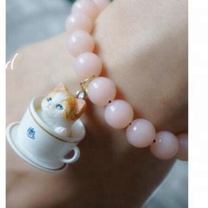 Oyuncak fabrikada Custom Made Mini karikatür seri Polystone rakamlar Oem kedi çay bardağı şekil reçine oyuncak minyatür Kawaii oyuncaklar - Product Image 5