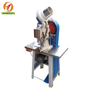 Semi automatic paper bag eyeleting machine