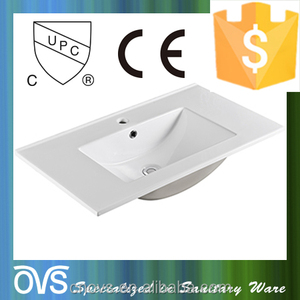 Made in china una sola pieza de baño fregadero y <span class=keywords><strong>encimera</strong></span> / lavabo mueble - Product Image 1