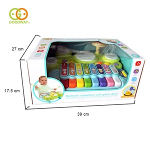 Bán Buôn Điện Tử Xylophone Piano Keyboard Đồ Chơi Trẻ Em Mini Jazz Drum Set Toddler Nhạc Cụ - Product Image 6