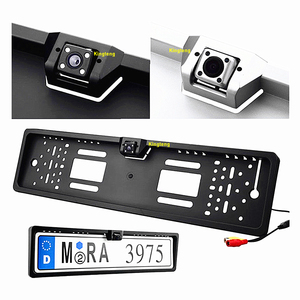 Cadre de plaque d'immatriculation européenne Caméra de recul de voiture avec vision nocturne HD 4LED Fonction inverse étanche-pour les modèles Bora <span class=keywords><strong>Crafter</strong></span> - Product Image 5