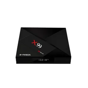 Ad alta velocità 4 gb di ram aggiornamento del processore RK3399 smart tv box x99 con la voce di ingresso di controllo a distanza r tv box