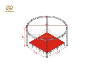 Aluminum Circle Roof Truss Rotating Lighting Circle Truss For Sale