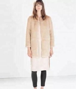 Popolare cappotto di pelliccia di pelliccia di volpe lunga e <span class=keywords><strong>Beige</strong></span> colmo bianco 3xl per grossista da donna - Product Image 5
