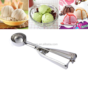 Bán Buôn Chất Lượng Cao Thép Không Gỉ <span class=keywords><strong>Ice</strong></span> Cream <span class=keywords><strong>Scoop</strong></span> 4Cm/5Cm/6Cm Trái Cây <span class=keywords><strong>Scoop</strong></span> Icecream Muỗng Kim Loại - Product Image 2