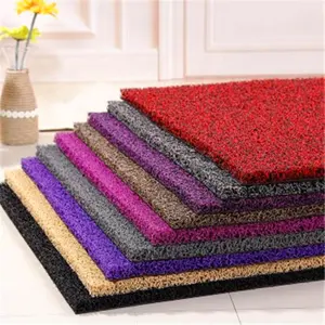 Kleurrijke pvc coil deur mat tapijt vloermat