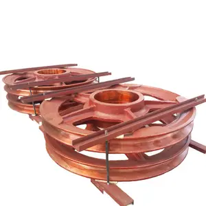 WangLi-ruedas de polea de cuerda grande de acero de forjado Industrial, alta resistencia