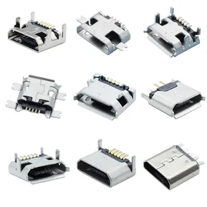 Mini conector usb tipo c, micro conector 5p com usb tipo c, porta de carregamento