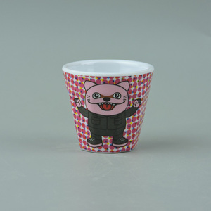 Fumetto personalizzato logo stampato 30 ml <span class=keywords><strong>di</strong></span> plastica melamina Super piccolo nove angolo tazza - Product Image 4