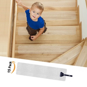 Le scale superano il nastro antiscivolo con impugnatura, strisce di sicurezza antiscivolo per bambini, anziani e animali domestici senza PVC, 4 "X 30" o personalizzate - Product Image 1