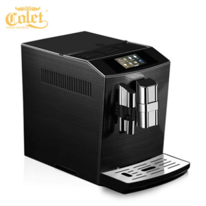 Appareil à café expresso, avec boîtier en acier inoxydable, en argent et noir, pour cappuccino, meilleur produit et action à lait - Product Image 2