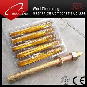 Grado 5,8 chapados en zinc química perno de anclaje y hormigón de acero inoxidable ancla para la construcción - Product Image 4