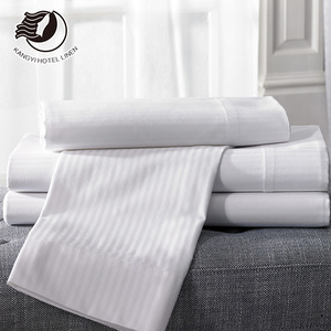Set <span class=keywords><strong>di</strong></span> Biancheria da Letto <span class=keywords><strong>di</strong></span> Lusso per Hotel 5 Stelle, 100% <span class=keywords><strong>Cotone</strong></span> Raso, <span class=keywords><strong>Lenzuola</strong></span> per Hotel - Product Image 5