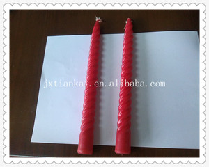 color rojo precio barato en espiral vela del pilar - Product Image 1