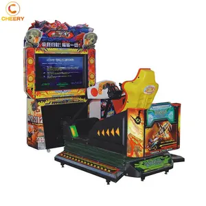 Ticari jetonlu arcade eğlence sürüş yarış arabası simülatörü oyun makinesi