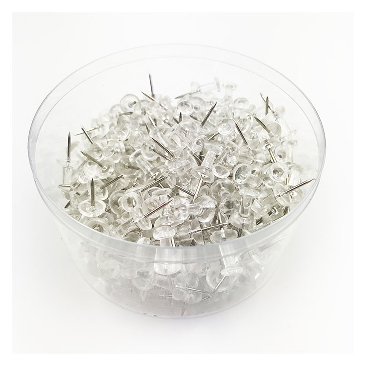Прозрачная пластиковая головка, стальная точка, 300 штук, баночка, упаковка, набор контактов