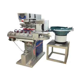 Automatic Two Color Bottle Cap Pad Printing Machine