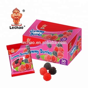 Halal Frambozen En Bramen Snoep Bessenvormige Gelei Candy Frambozen <span class=keywords><strong>Gummy</strong></span> Candy Zacht Fruit Snoepjes - Product Image 2