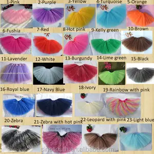 Wholesale cute colorful fluffy tutus for girls