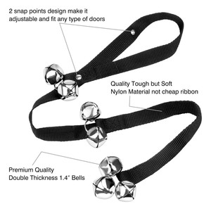 Bells de Pot de <span class=keywords><strong>Chien</strong></span> Cloches pour la Formation De <span class=keywords><strong>Chien</strong></span> Réglable Porte Cloche pour Chiot - Product Image 2